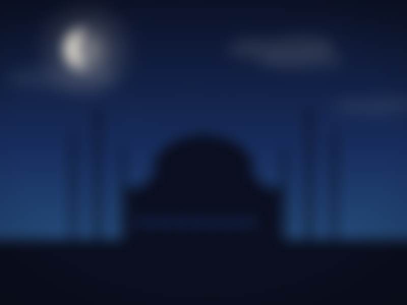 Blue Mosque Night. A picture from the islamicvisuals catalog.