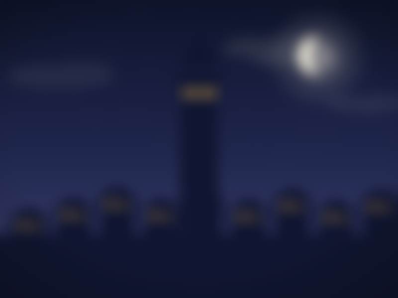 Galata Tower at Night. A picture from the islamicvisuals catalog.
