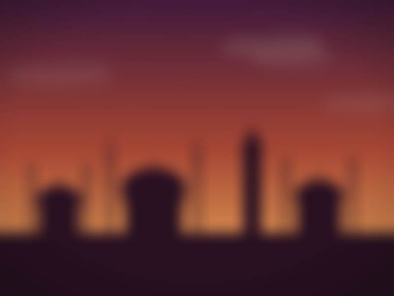 Istanbul Skyline, sunset. A picture from the islamicvisuals catalog.